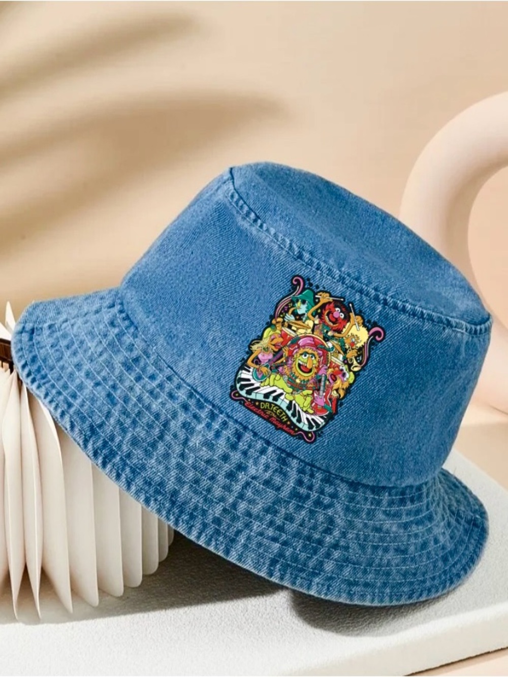 The Muppets Electric Mayhem denim bucket hat